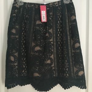 NWT deep green lace skirt